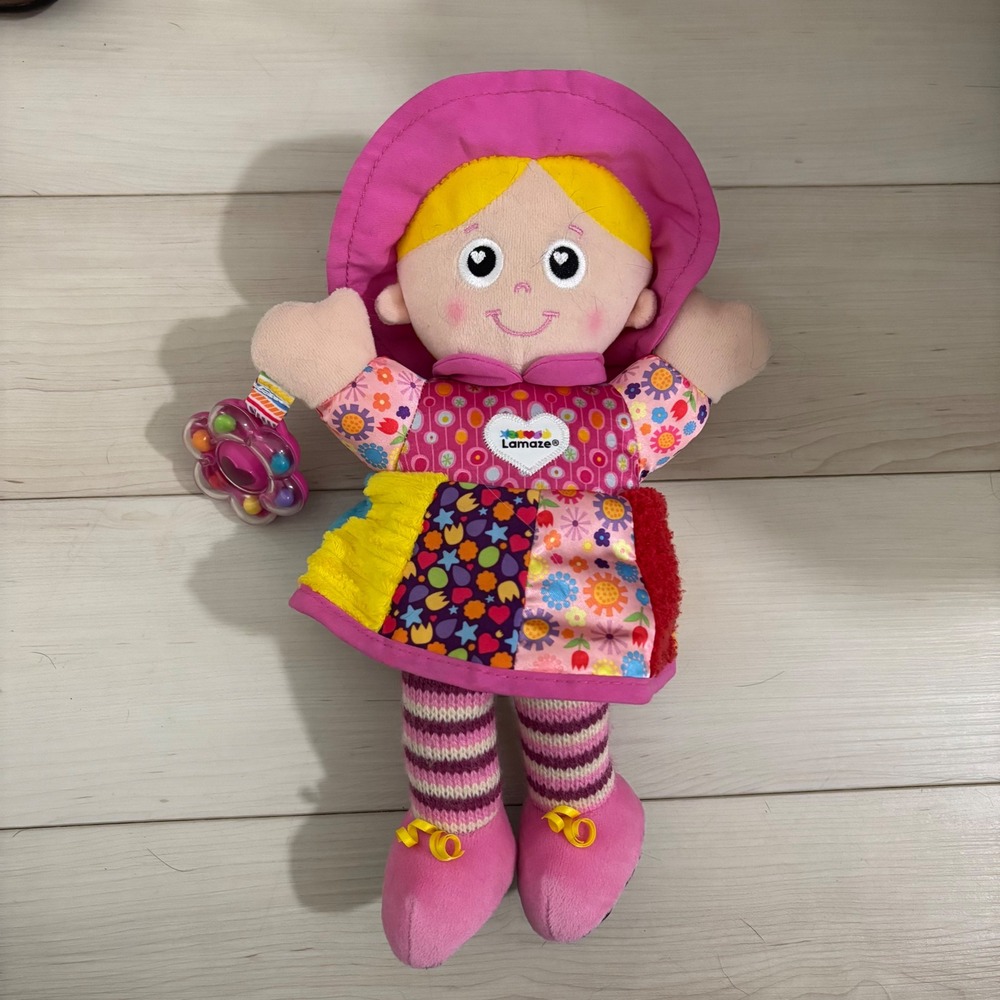 Lamaze Discovery Toy Plush Doll w/ Rattle Sensory Developmental‎ Learning
